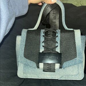 Steve Madden Black and Blue Women's Bag